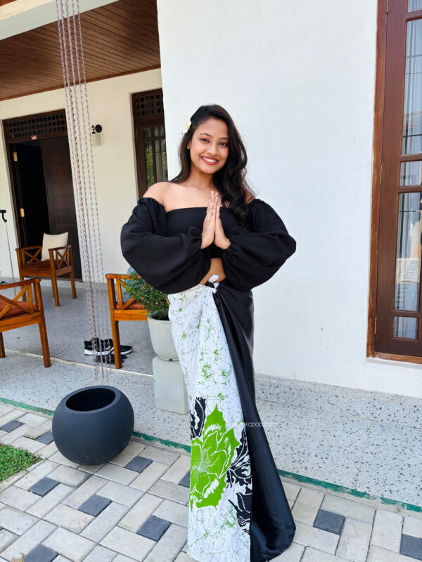 Aurudu Green Bloom Ladies Sarong